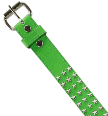 GREEN WITH STAR STUDS